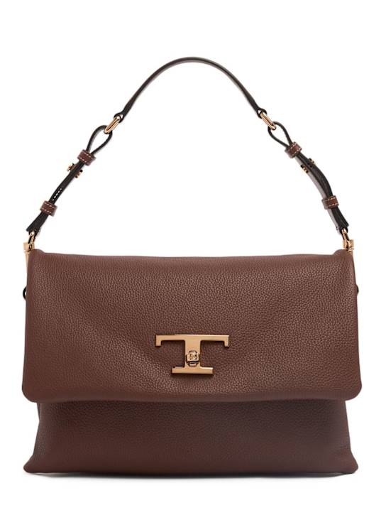 Luisaviaroma Borsa Medium T Timeless Flap in pelle