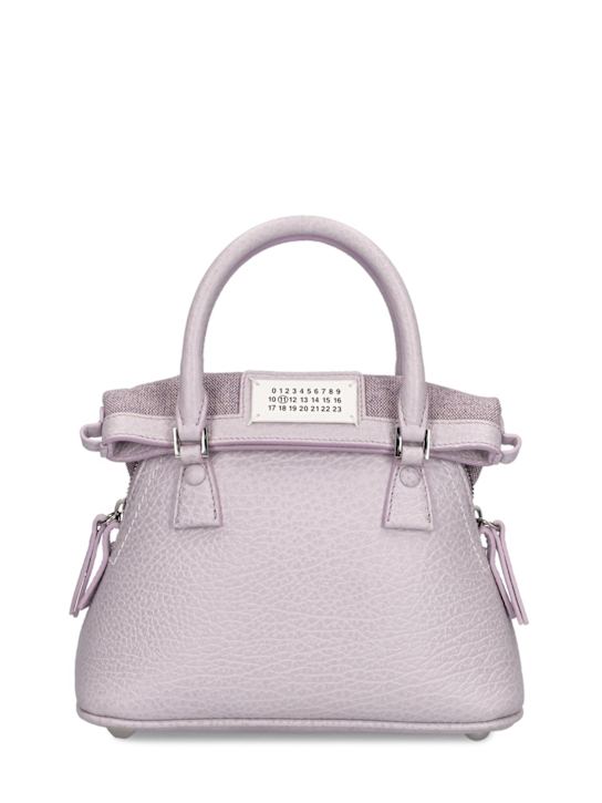 Luisaviaroma Borsa micro 5AC in pelle martellata