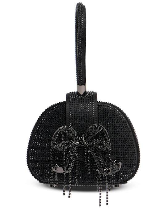 Luisaviaroma Borsa micro in raso con strass