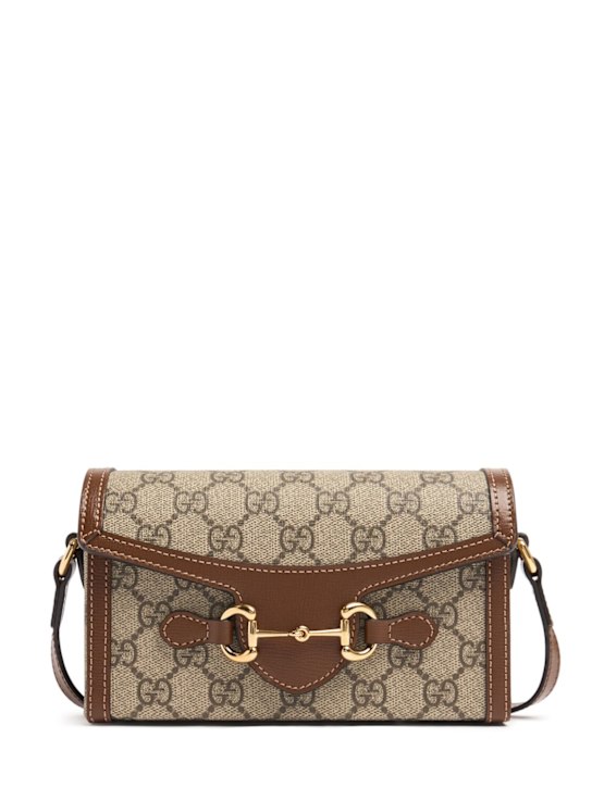 Luisaviaroma Borsa mini GG Supreme Horsebit 1955
