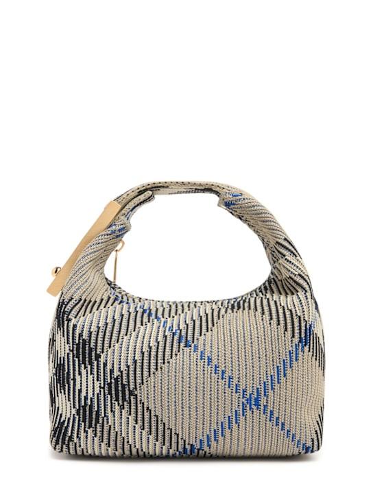 Luisaviaroma Borsa Mini Peg in maglia Check
