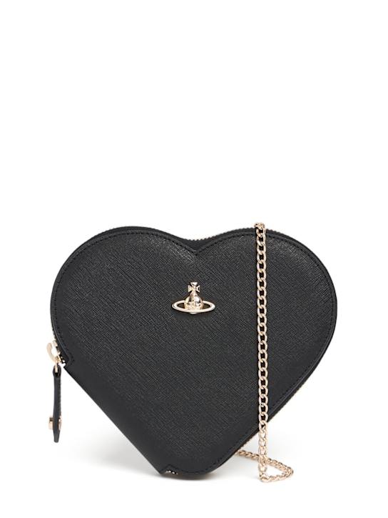 Luisaviaroma Borsa New Heart in pelle Saffiano