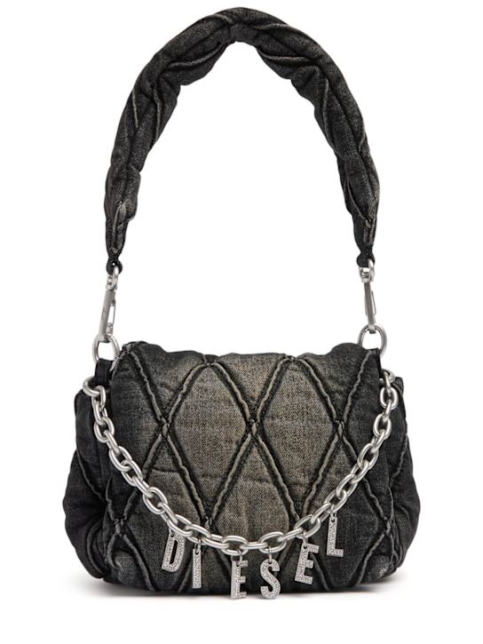Luisaviaroma Borsa piccola in denim con charm