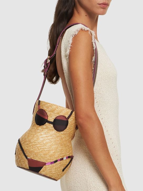 Luisaviaroma Borsa Puccinella In Paglia E Twill