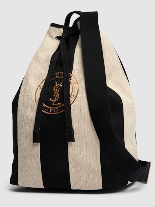 Luisaviaroma Borsa Rive Gauche In Cotone E Lino