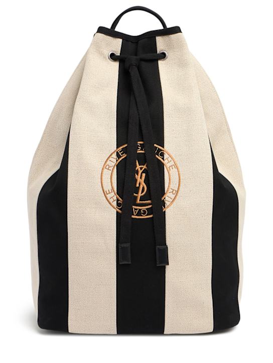 Luisaviaroma Borsa Rive Gauche in cotone e lino