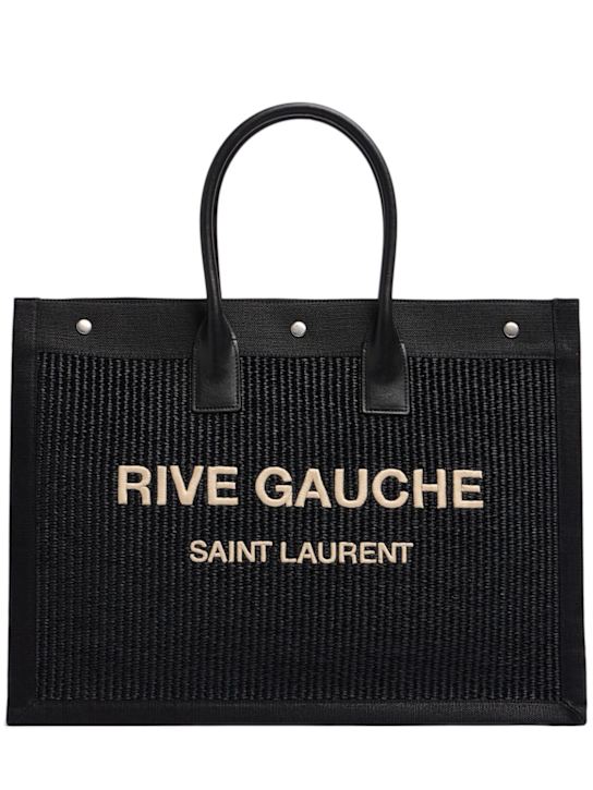 Luisaviaroma Borsa Rive Gauche in rafia