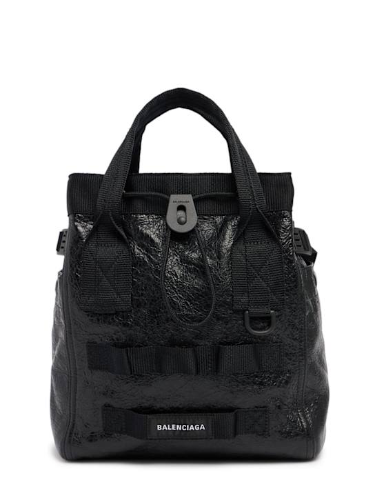 Luisaviaroma Borsa shopping Army in pelle