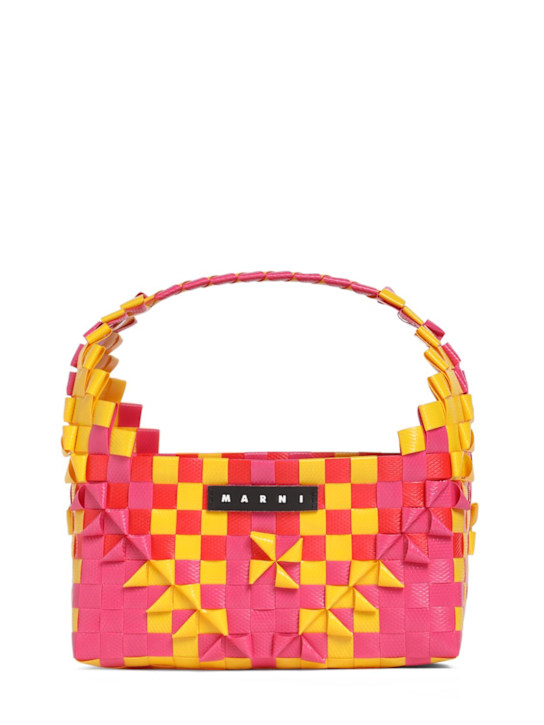 Luisaviaroma Borsa shopping bicolor con logo