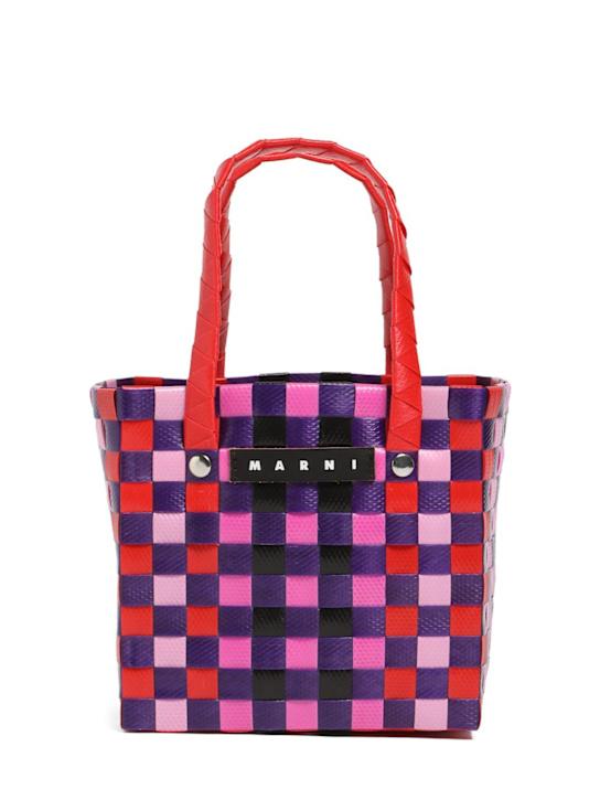 Luisaviaroma Borsa shopping color block con logo