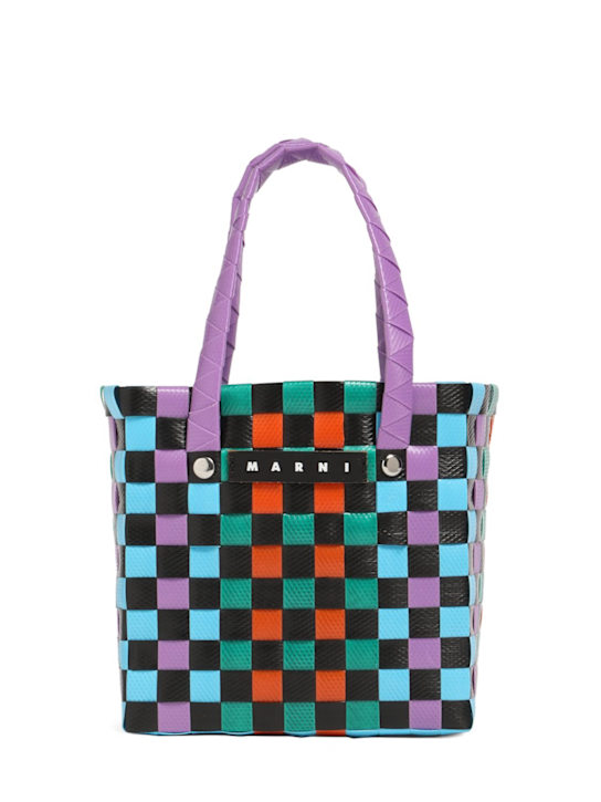 Luisaviaroma Borsa shopping color block con logo