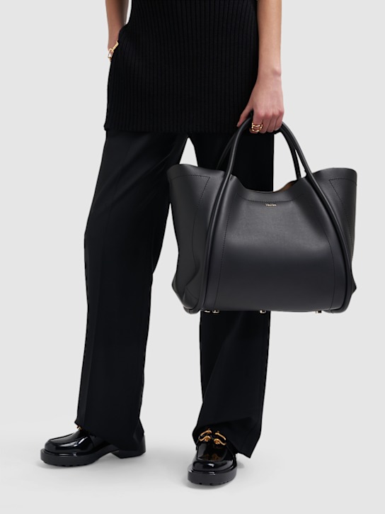 Luisaviaroma Borsa Shopping Media Marin In Pelle