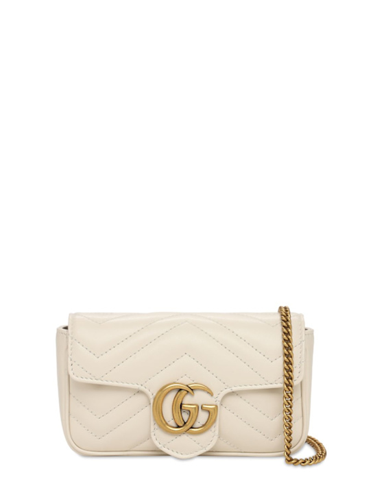 Luisaviaroma Borsa Super Mini GG Marmont in pelle