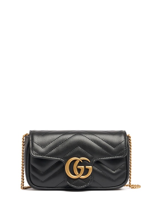 Luisaviaroma Borsa Super Mini GG Marmont in pelle