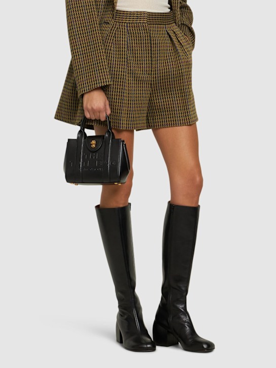 Luisaviaroma Borsa The Mini Turnlock Tote In Pelle