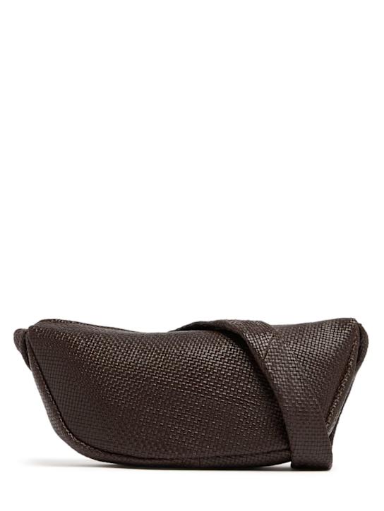 Luisaviaroma Borsa Woven Crescent in pelle