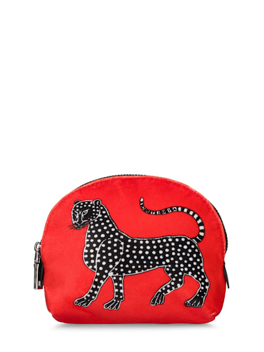 Luisaviaroma Borsettina velvet makeup bag