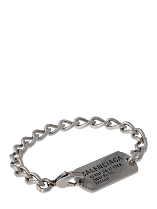 Luisaviaroma Bracciale A Catena In Ottone Con Logo
