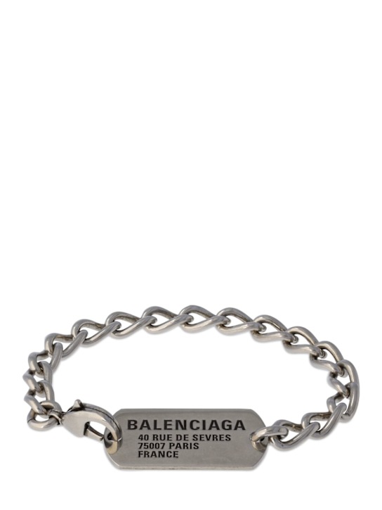 Luisaviaroma Bracciale a catena in ottone con logo
