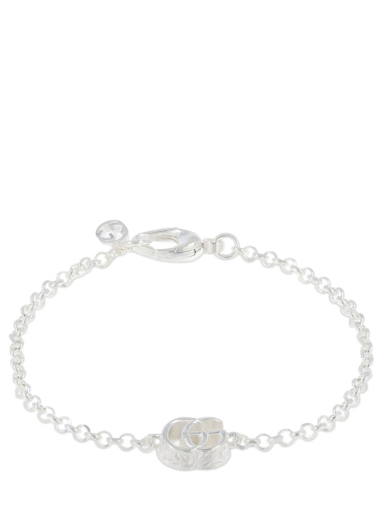Luisaviaroma Bracciale GG Marmont in argento