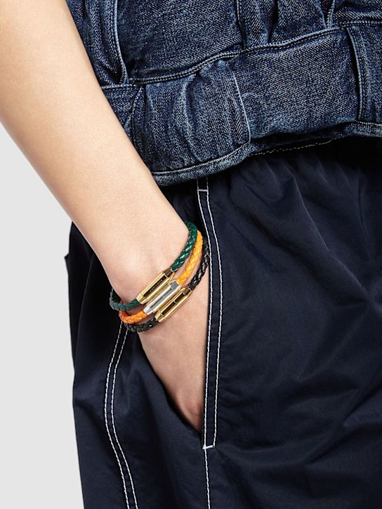 Luisaviaroma Bracciale In Pelle Intrecciata