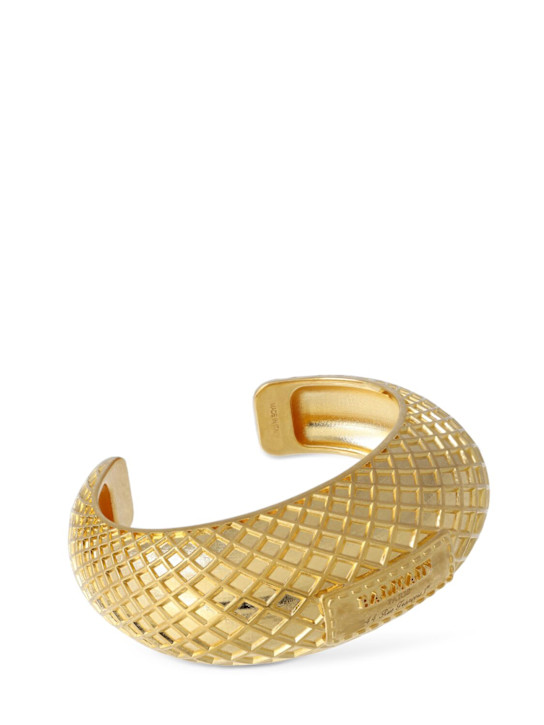 Luisaviaroma Bracciale Signature Grid In Ottone