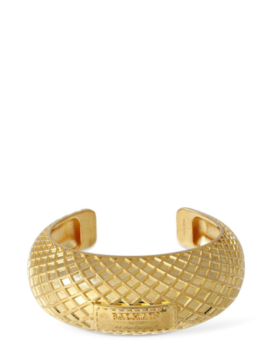 Luisaviaroma Bracciale Signature Grid in ottone