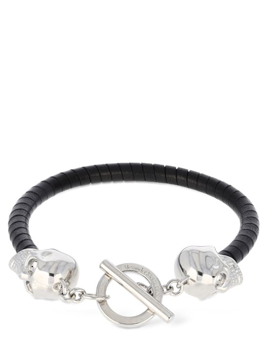 Luisaviaroma Bracciale Skull in pelle