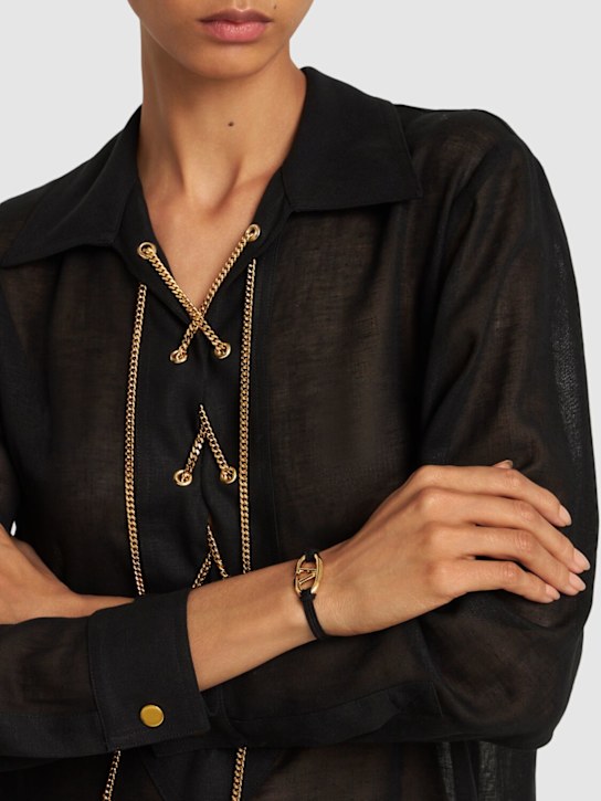 Luisaviaroma Bracciale V Logo Moon 35mm