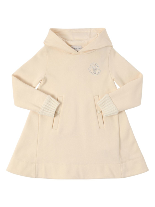 Luisaviaroma Brushed cotton fleece hooded dress