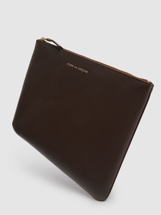 Luisaviaroma Busta In Pelle Con Logo