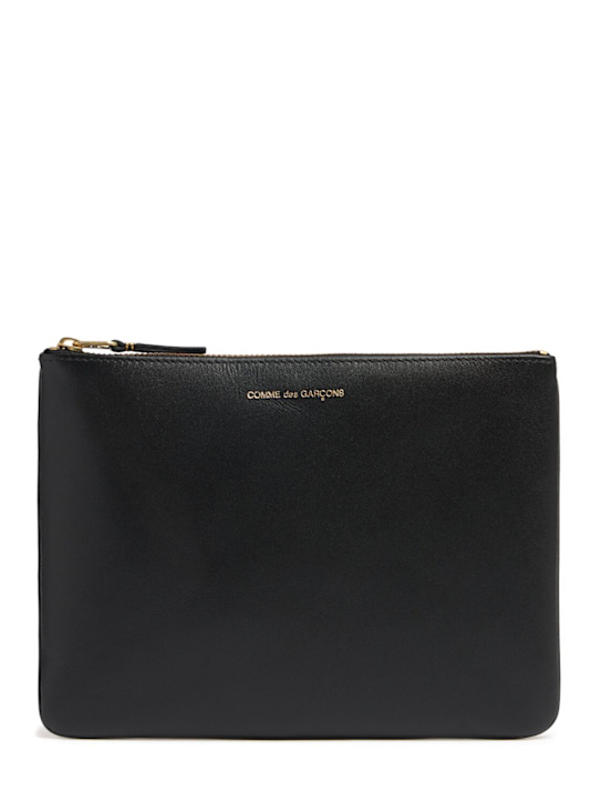 Luisaviaroma Busta in pelle con logo