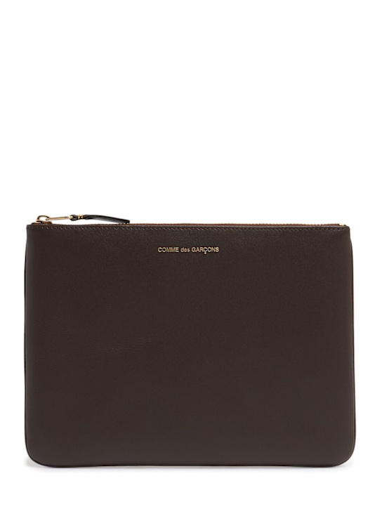 Luisaviaroma Busta in pelle con logo