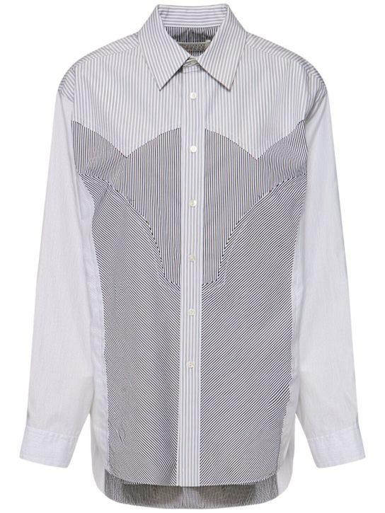 Luisaviaroma Camicia a righe in popeline