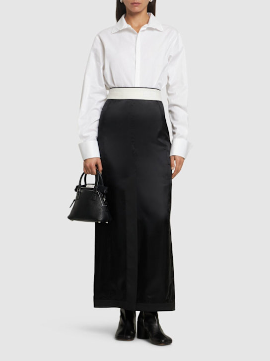 Luisaviaroma Camicia Collo Alto In Tela Di Cotone