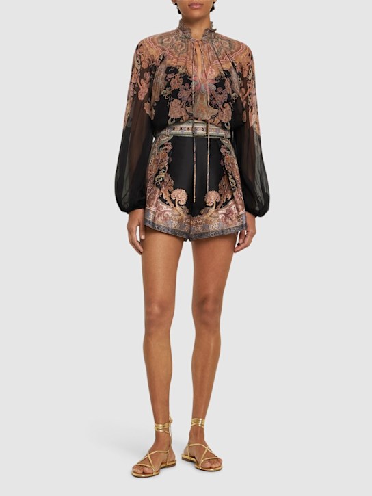 Luisaviaroma Camicia Illustration In Viscosa