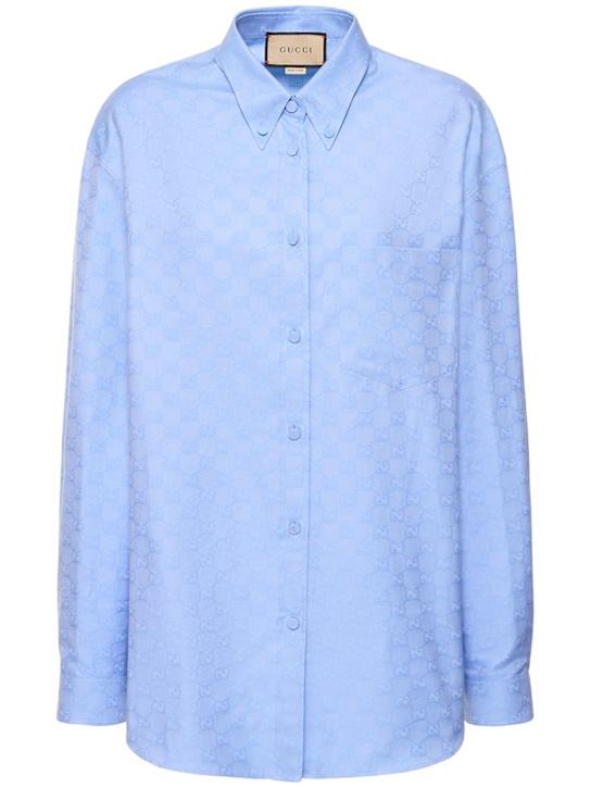 Luisaviaroma Camicia in cotone GG Supreme