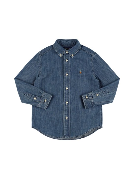 Luisaviaroma Camicia in denim di cotone con logo