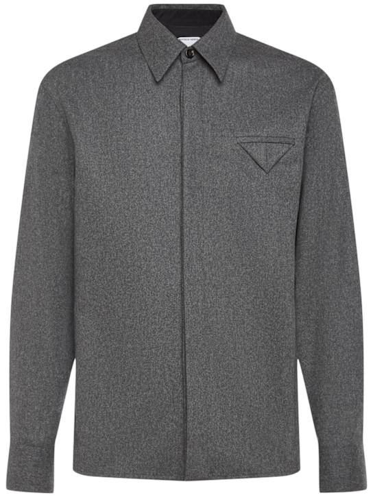 Luisaviaroma Camicia in flanella di lana leggera