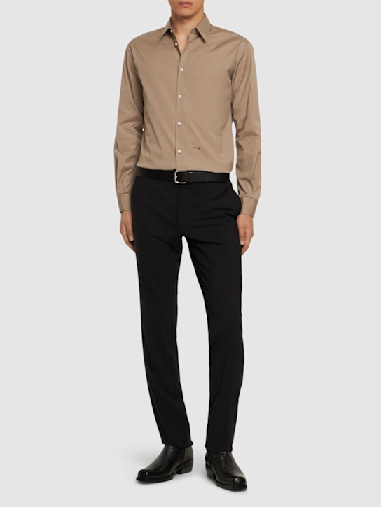Luisaviaroma Camicia In Popeline Di Cotone Stretch