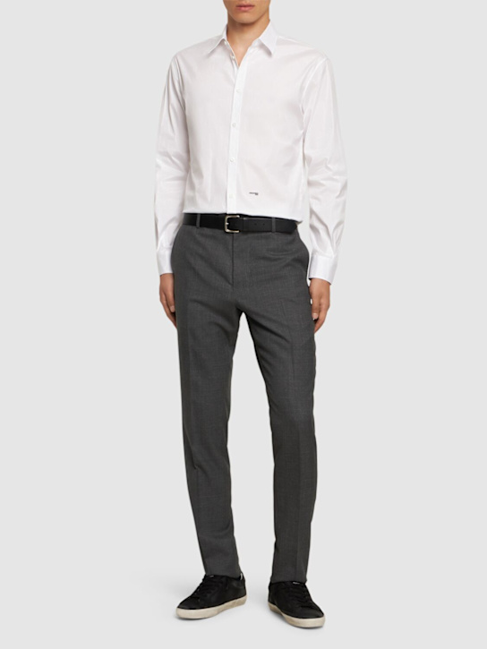 Luisaviaroma Camicia In Popeline Di Cotone Stretch