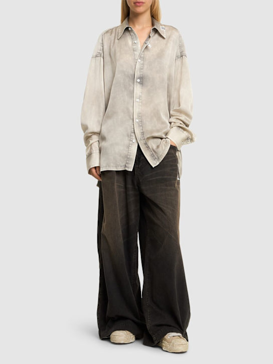 Luisaviaroma Camicia In Raso Di Misto Cotone