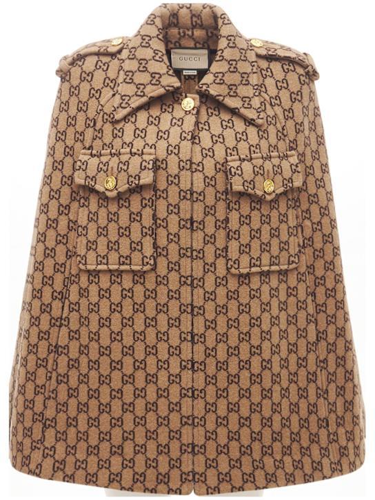 Luisaviaroma Cappa in panno di lana GG