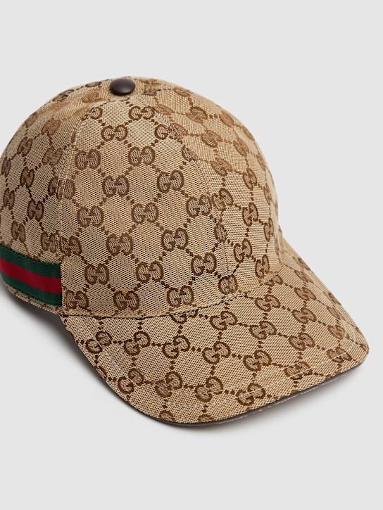 Luisaviaroma Cappello Baseball GG Supreme In Tela