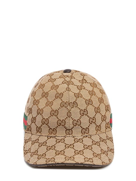Luisaviaroma Cappello baseball GG Supreme in tela