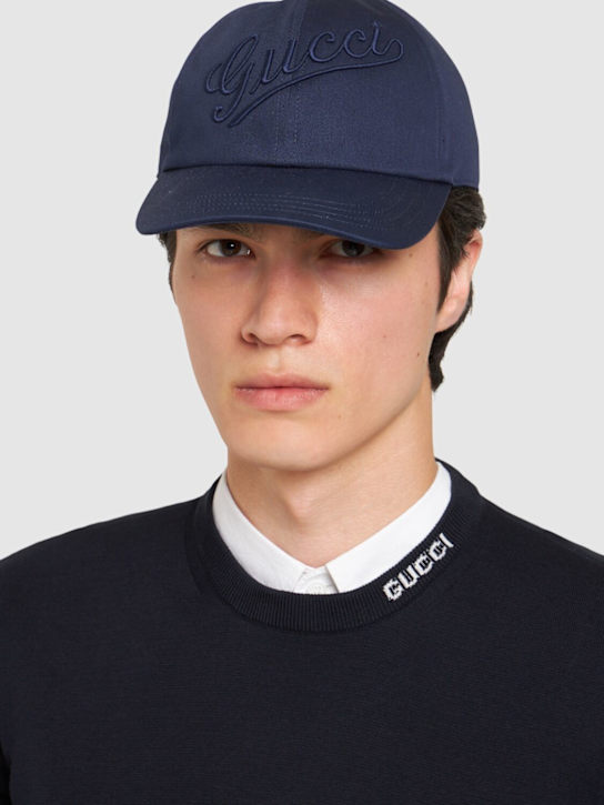 Luisaviaroma Cappello Baseball Gucci In Cotone