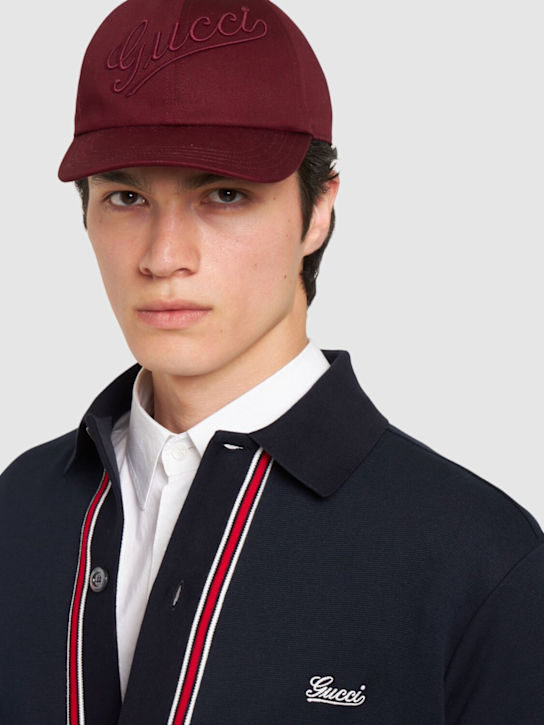 Luisaviaroma Cappello Baseball Gucci In Cotone