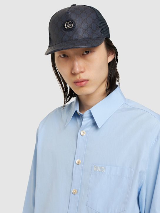 Luisaviaroma Cappello Baseball In Misto Cotone GG