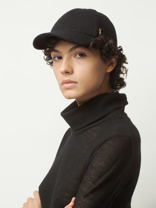 Luisaviaroma Cappello Baseball In Misto Lana
