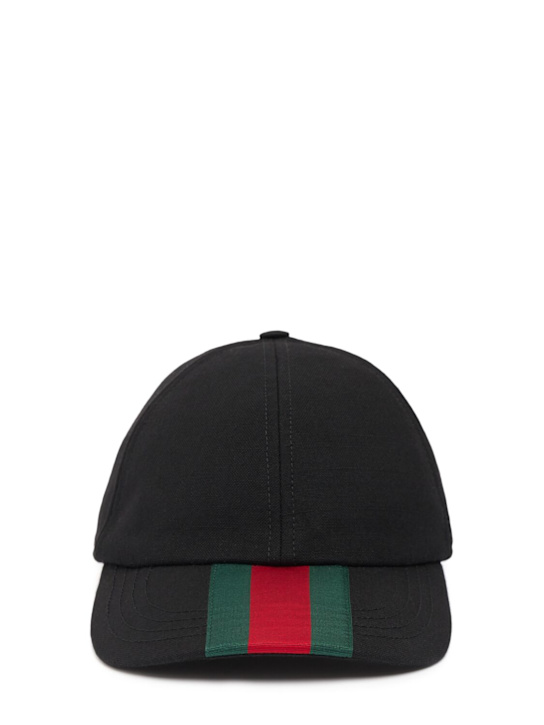 Luisaviaroma Cappello baseball in tela con Web